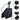 Eeeza 200W LED Screen Stepmill Climbmill - Black