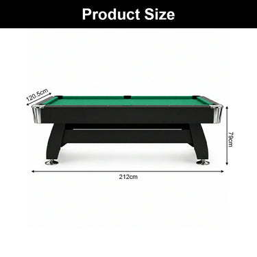DOBO Billiard Table with Velvet Tablecloth and Accessories, MDF, 7ft