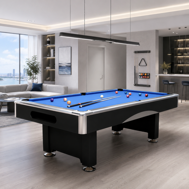 DOBO Billiard Pool Table with Velvet Tablecloth, Full Accessories, 8ft
