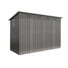 Eeeza Metal Garden Shed with 6 Vents & Double Swing Doors, 4*9 Ft