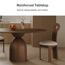 Eeeza Essence Vintage Dining Table, Multi-Layer Board (MLB), Round