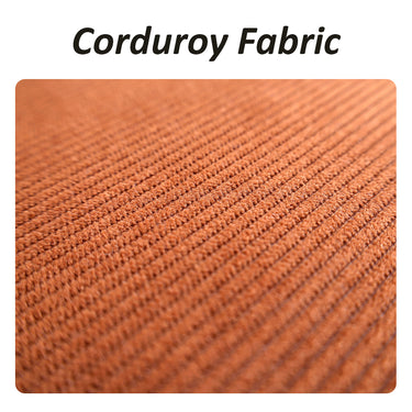 Eeeza Foldable Corduroy Sofa Bed with 2 Cushions, 3-seater