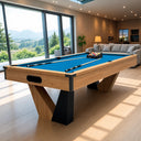 Pool Table with Ball Return and Wool Cloth, Full Accessories, 8ft