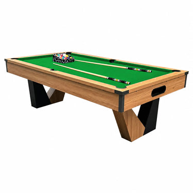Pool Table with Ball Return and Wool Cloth, Full Accessories, 8ft