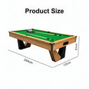 Pool Table with Ball Return and Wool Cloth, Full Accessories, 8ft