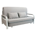 Convertible Sofa Bed with Hidden Storage and 2 Cushions,2-seater, Gray