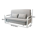 Convertible Sofa Bed with Hidden Storage and 2 Cushions,2-seater, Gray
