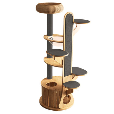 Eeeza Multi-Functional Cat Tree, MDF, 190cm