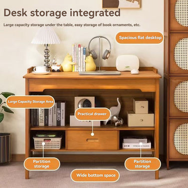 Eeeza Multi-functional Folding Desk for Students, Bamboo