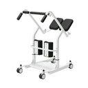 Eeeza HD006 Transfer Stand-up Wheelchair, Steel, 135kg Capacity, White