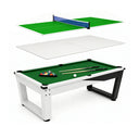 Pool Table with Marble Slate, Iron Legs and Complete Accessories, 8ft