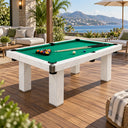 Eeeza Billiard Pool Table for Outdoor, Marble, Weatherproof