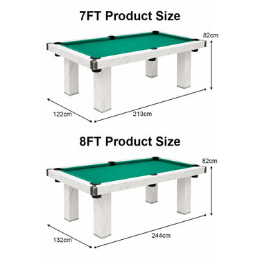 Eeeza Billiard Pool Table for Outdoor, Marble, Weatherproof