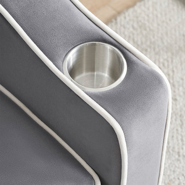 Single-seater Sofa Bed with USB Ports and a Phone Holder, 1.9m Length