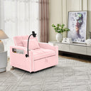 Single-seater Sofa Bed with USB Ports and a Phone Holder, 1.9m Length