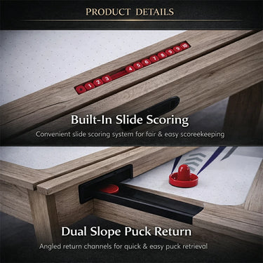 Eeeza 4-in-1 Multi-functional Game Table with Full Accessories, 7ft