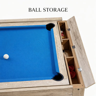Eeeza 4-in-1 Multi-functional Game Table with Full Accessories, 7ft