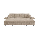 Oversized Sectional Sofa, Plush Corduroy, U Shaped, 4-seater