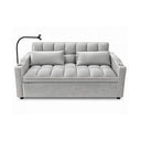 Eeeza Modern Sofa Bed with Phone Holder, Velvet, 2-seater, 190cm