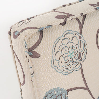Mid - Century Modern Style Beige Fabric Tufted Loveseat