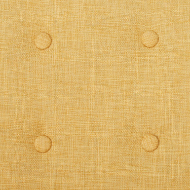 Mid-Century Modern Yellow Tufted Back Microfiber Upholstered Armchair