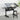 hand crank adjustable drafting table drawing desk with 2 metal drawers (BLACK)WITH STOOL