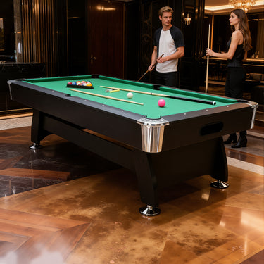 7Ft Billiard Pool Table（GREEN）,Velvet tablecloth,with accessories