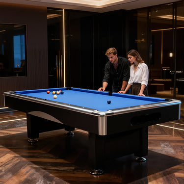 DOBO Billiard Pool Table with Velvet Tablecloth, Full Accessories, 8ft
