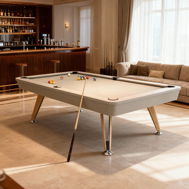 7FT Solid Wood Legs Billiard Pool Table with Full Accessories