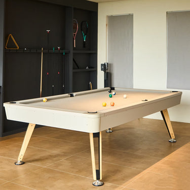 7FT Solid Wood Legs Billiard Pool Table with Full Accessories
