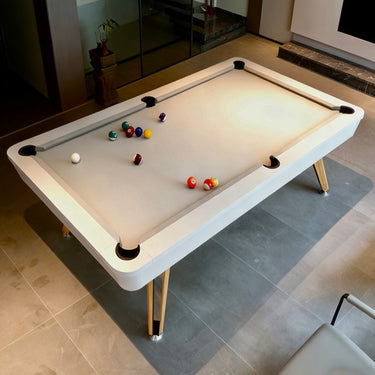 7FT Solid Wood Legs Billiard Pool Table with Full Accessories