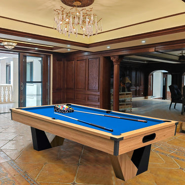 8FT Color-Contrasting Billiard Pool Table with Full Accessories