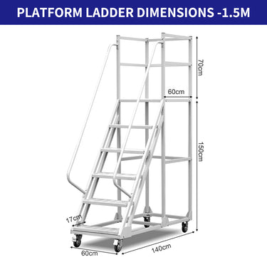 Portable Platform Ladder 1.3m,1.5m,1.6m