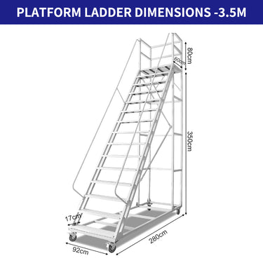 Portable Platform Ladder 3m,3.5m,4m,4.5m