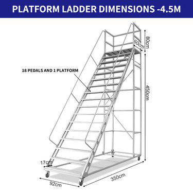 Portable Platform Ladder 4.5m