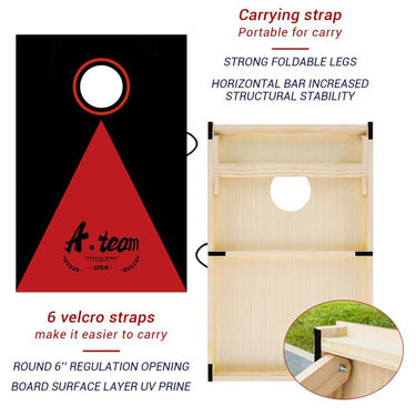 Outdoor fun cornhole boards，including: 2 sandbag boards, 8 bean bags