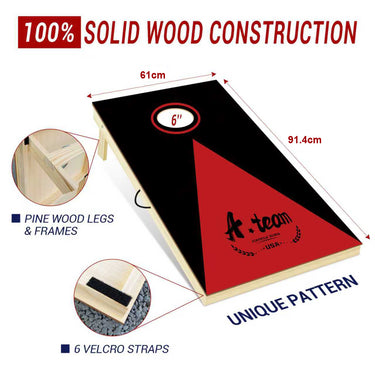 Outdoor fun cornhole boards，including: 2 sandbag boards, 8 bean bags