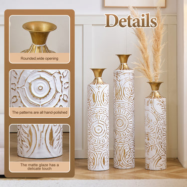 3-Piece Decorative Vase Set