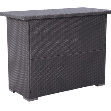 Practical Multi-Tier Wicker Storage Shelving Unit