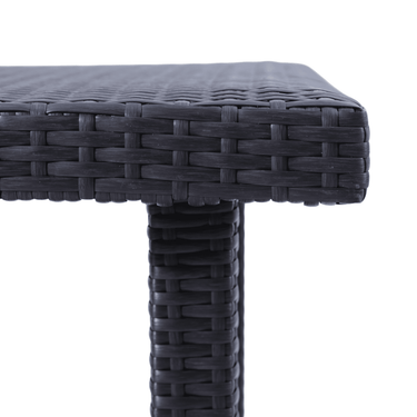 Sleek Rectangular Outdoor Woven Rattan Dining Table