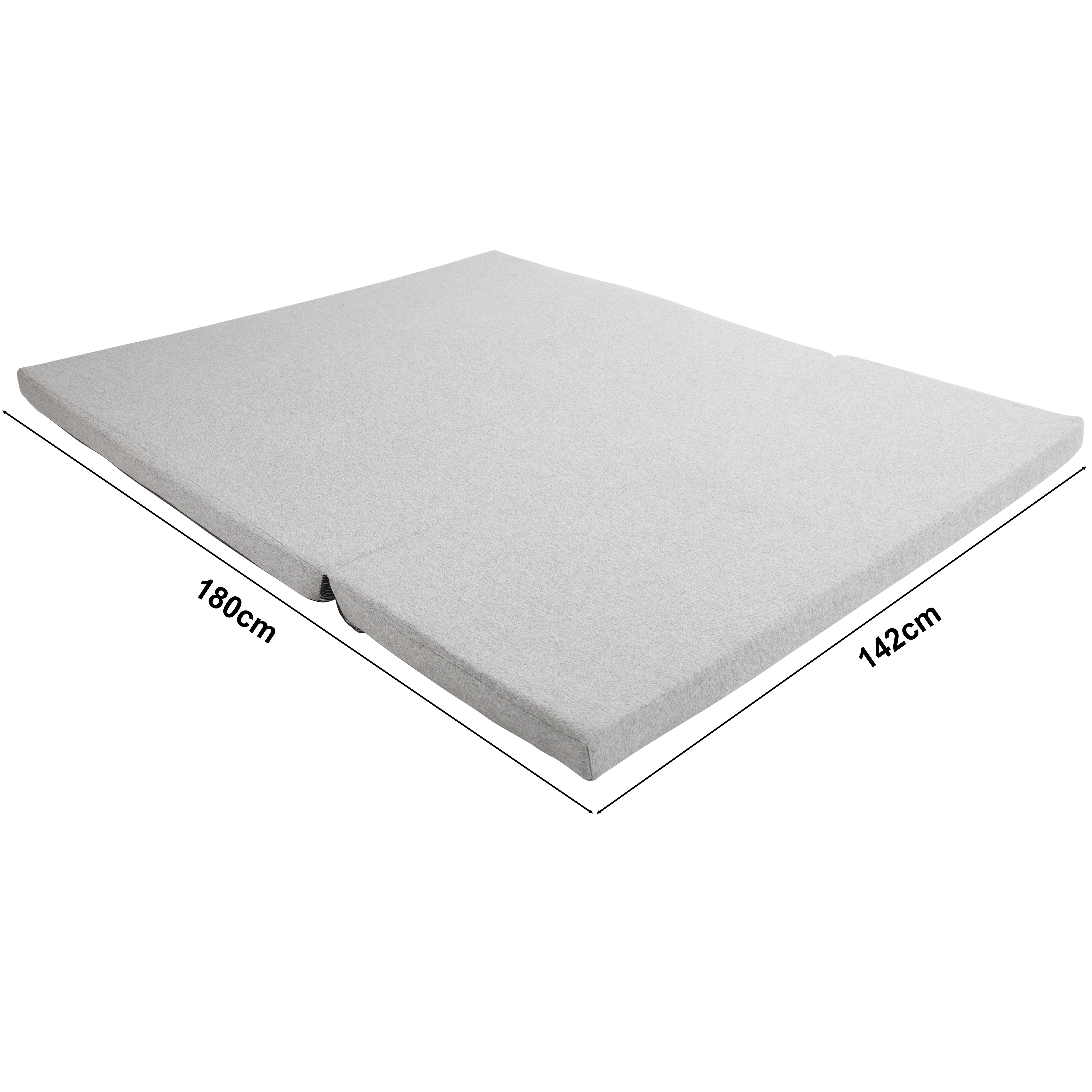 Convertible Sofa Bed with Hidden Storage and 2 Cushions,2-seater, Gray
