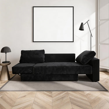 Multi-functional modular sofa, convertible into a sofa bed