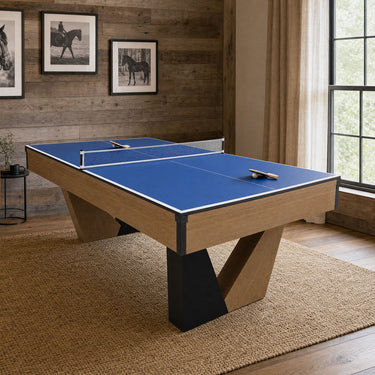 Pool Table with Ball Return and Wool Cloth, Full Accessories, 7ft
