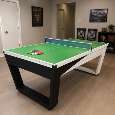 Pool Table with Marble Slate, Iron Legs and Complete Accessories, 7ft