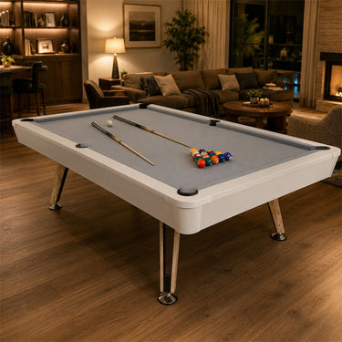 7FT Solid Wood Legs Billiard Pool Table with Full Accessories
