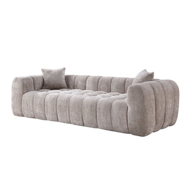 Eeeza Marshmallow Cloud Compression Sofa with 2 Cushions, 4-seater
