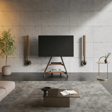 FITUEYES Eiffel V2 FT88 Floor TV Stand with Wheels for 55'-88' Screens