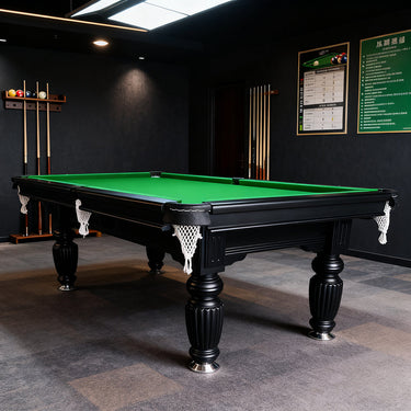 Eeeza Slate Billiard Pool Table with Full Accessories, Black, 7Ft
