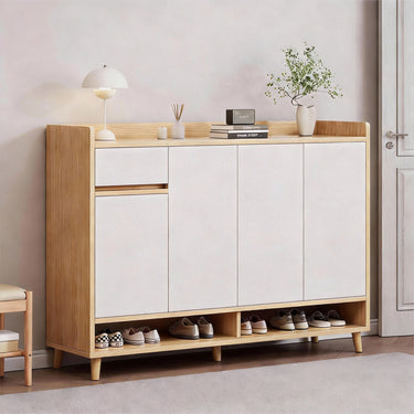 Four-door shoe cabinet and storage cabinet（push-to-open door）
