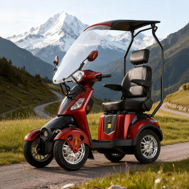 Eeeza B03B Mobility Scooter with Canopy & Windshield, 500W 60V20Ah
